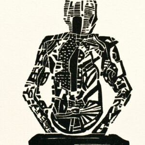 Rycina drzeworytu Człowiek – Zapomniany świat